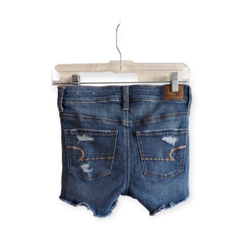 American Eagle Outfitters Distressed Blue Jean Shorts